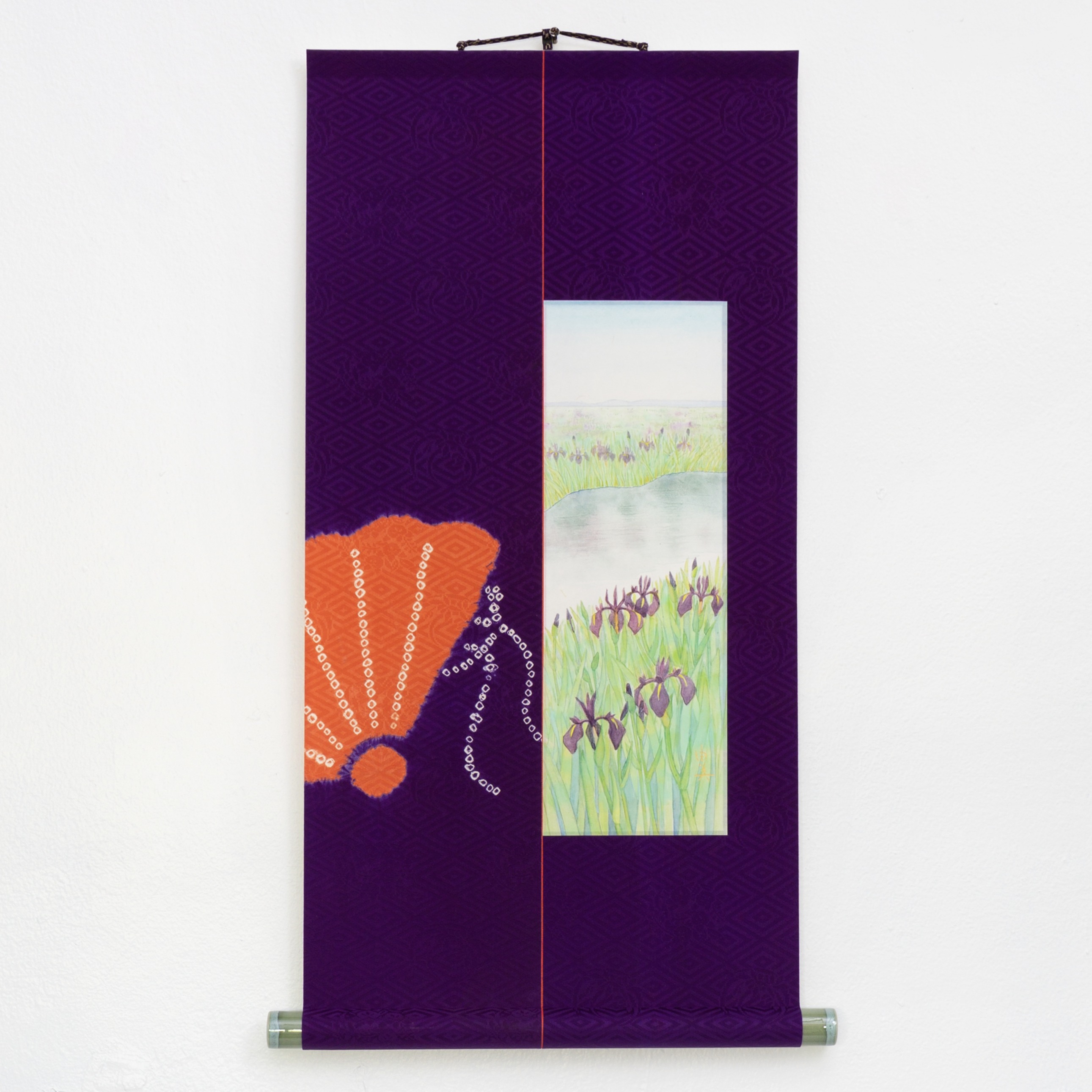 日本画 掛け軸 原画 Original Japanese Kakejiku tapestry painting, Yumi Kamiya, MORK Gallery Bangkok