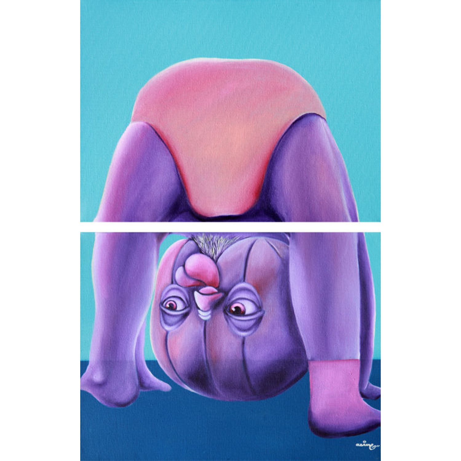Original Street Art Painting, ASIN, MORK Gallery Bangkok