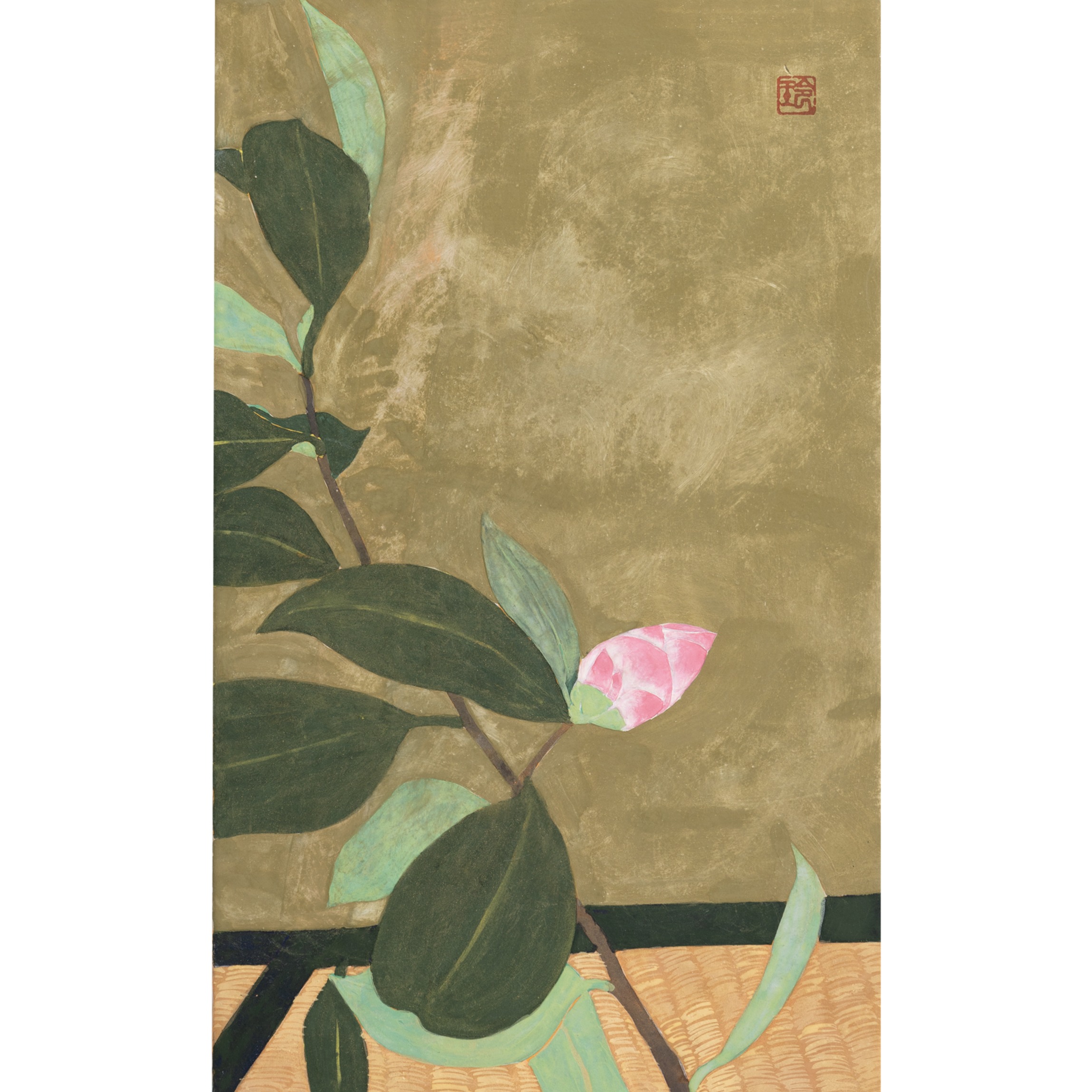 オリジナル日本画 Original Nihonga Painting by Rei Hayase, MORK Gallery Bangkok