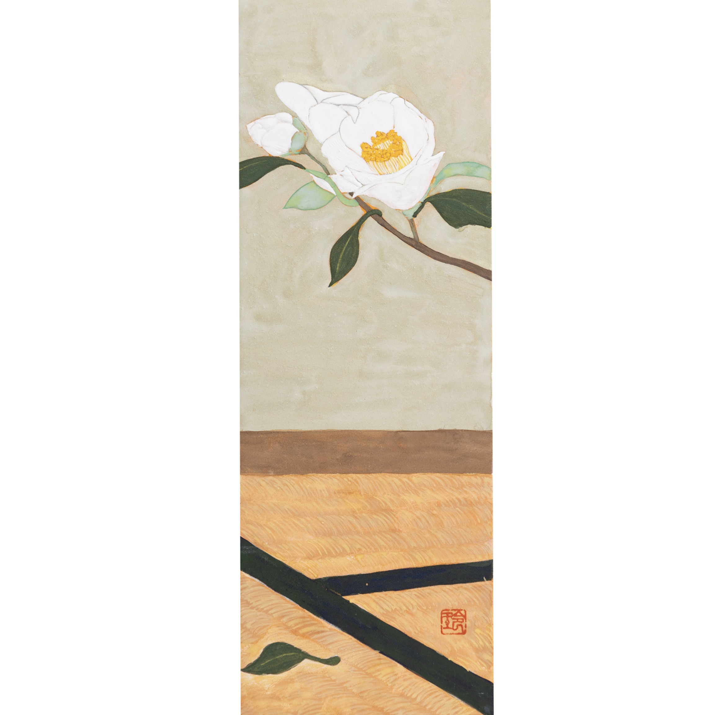 オリジナル日本画 Original Nihonga Painting by Rei Hayase, MORK Gallery Bangkok
