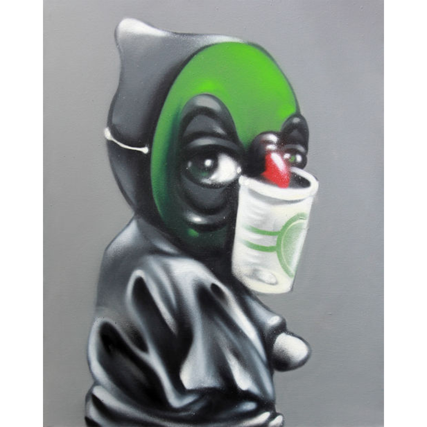 Original Street Art Painting, ASIN, MORK Gallery Bangkok