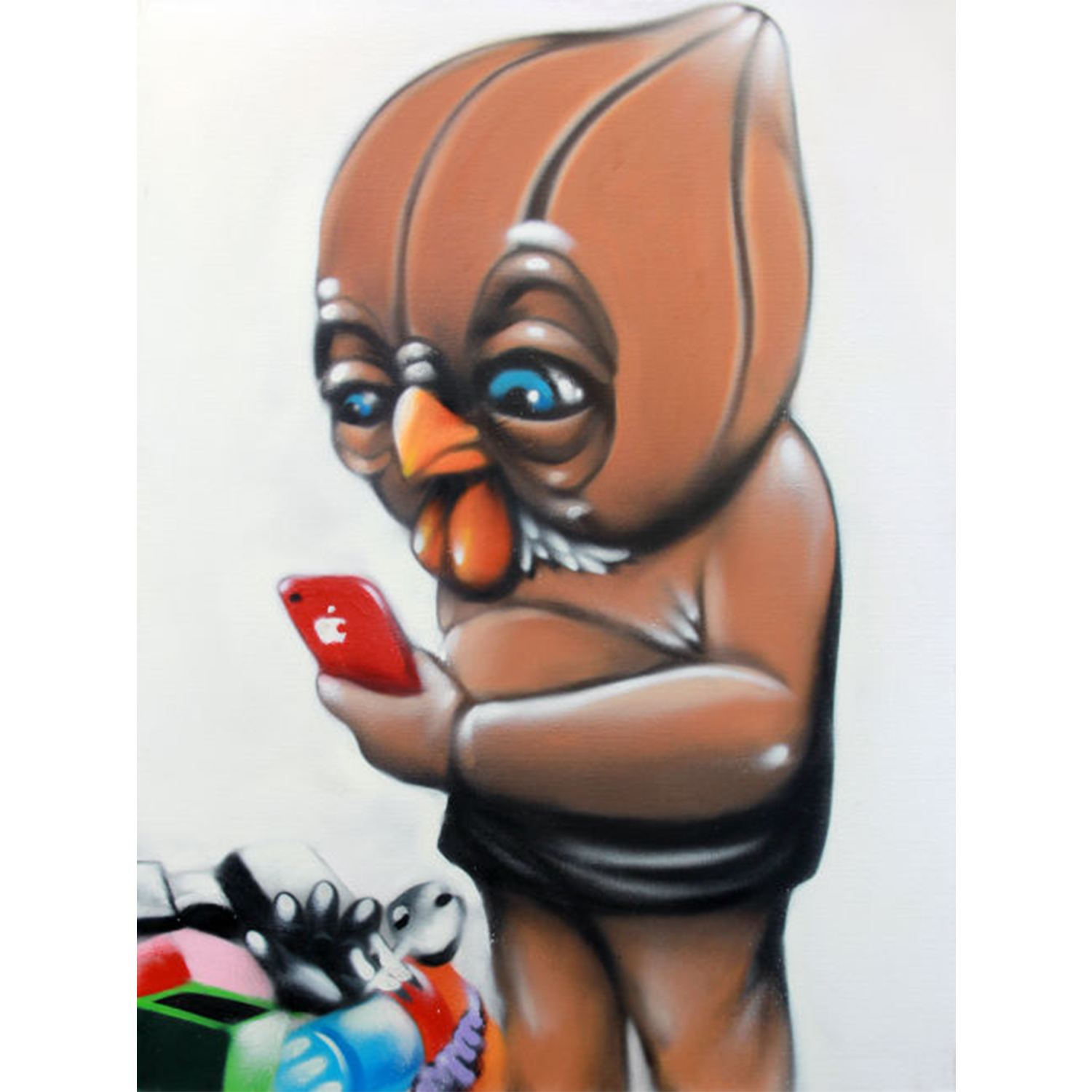 Original Street Art Painting, ASIN, MORK Gallery Bangkok