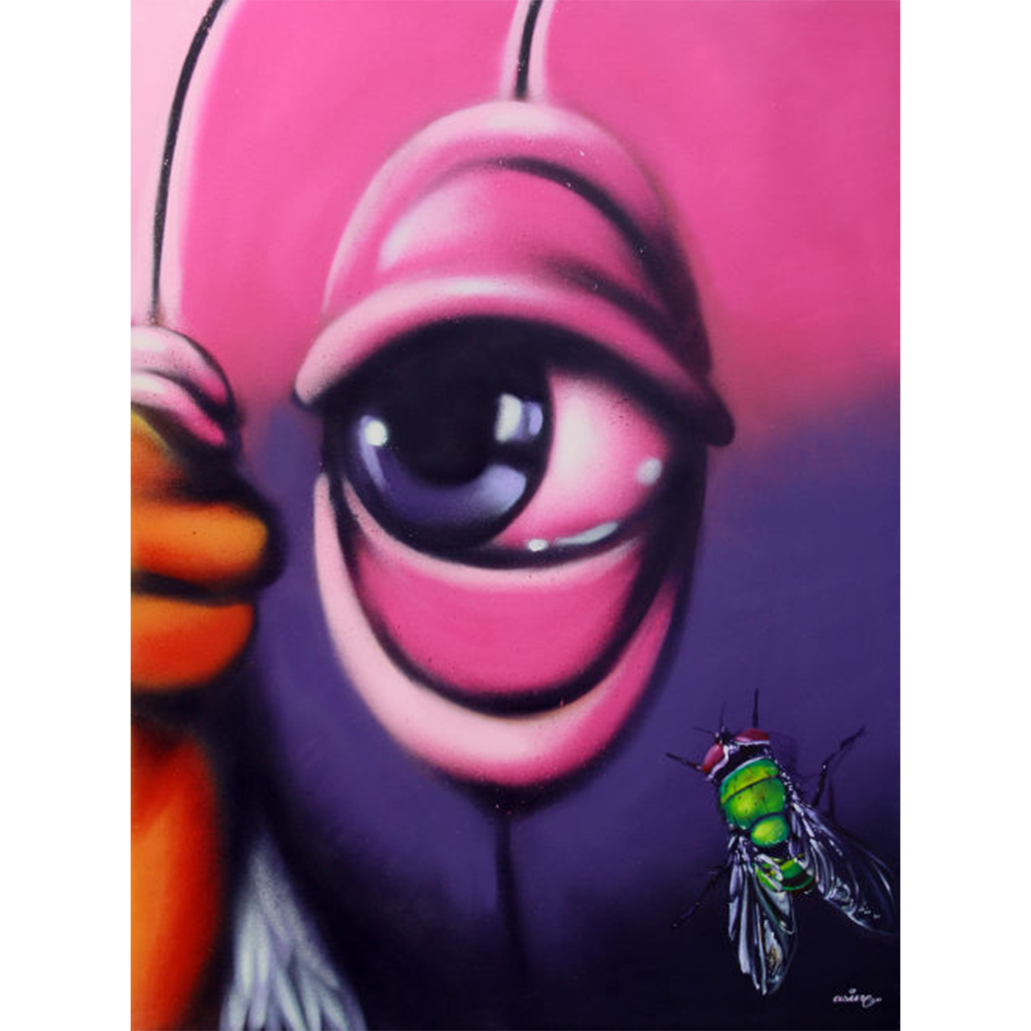 Original Street Art Painting, ASIN, MORK Gallery Bangkok