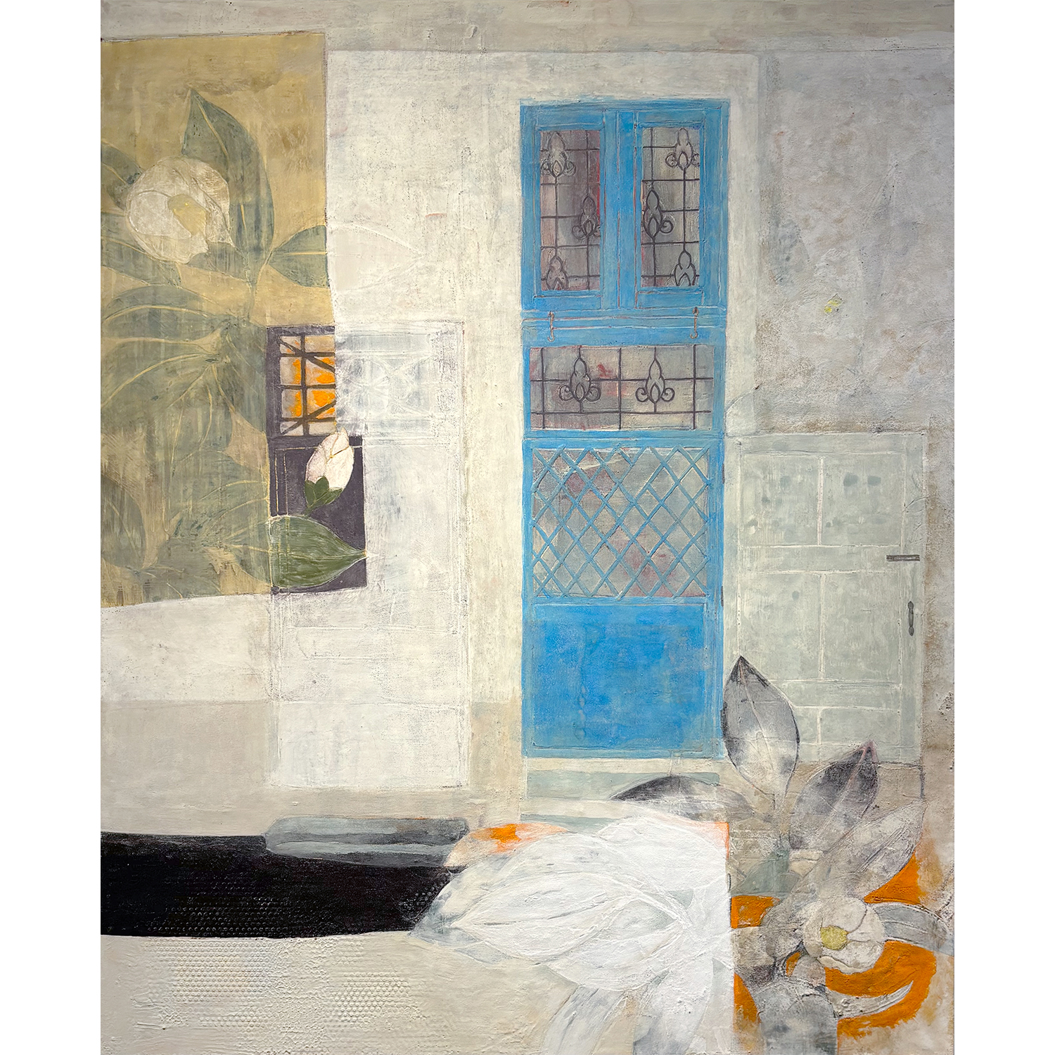 オリジナル日本画 Original Nihonga Painting by Rei Hayase, MORK Gallery Bangkok