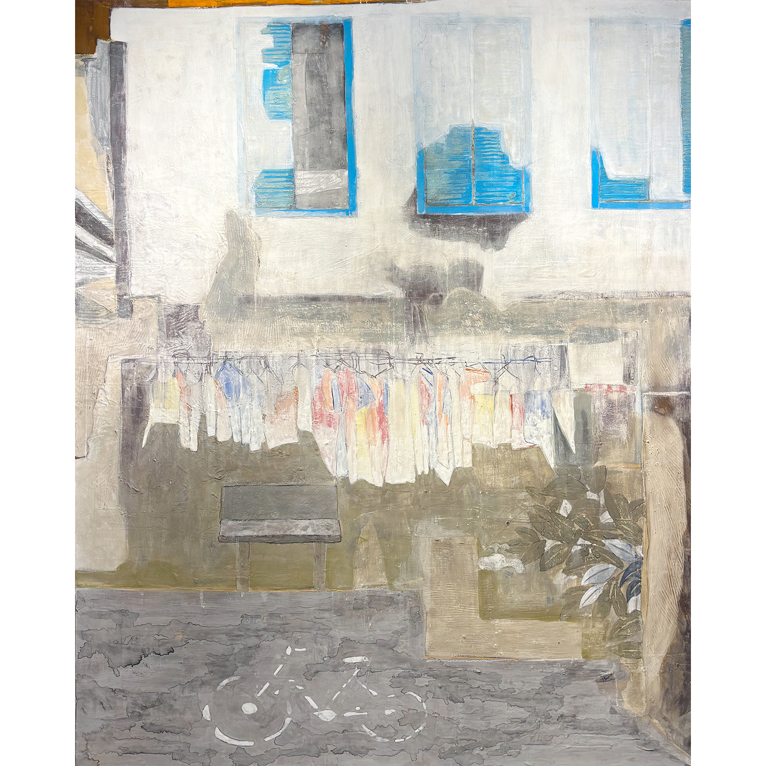 オリジナル日本画 Original Nihonga Painting by Rei Hayase, MORK Gallery Bangkok