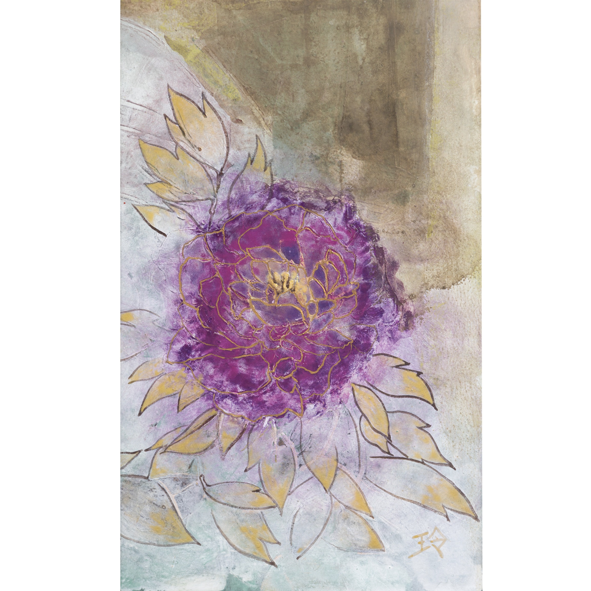 オリジナル日本画 Original Nihonga Painting by Rei Hayase, MORK Gallery Bangkok