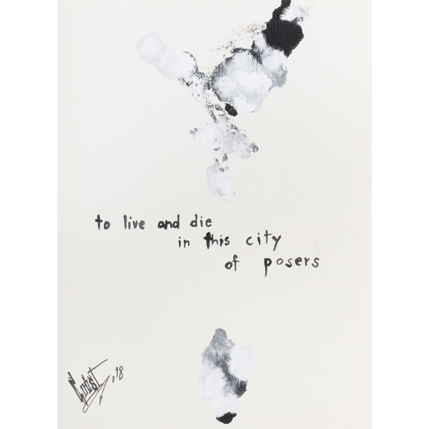 Original Acrylic and Graphite Drawing, Crist Espiritu, Visual Art, MORK Gallery Bangkok
